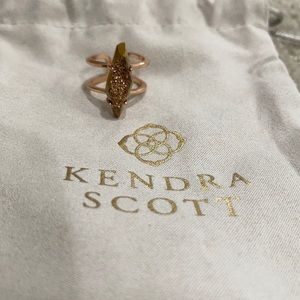 Kendra Scott rose gold drusy ring